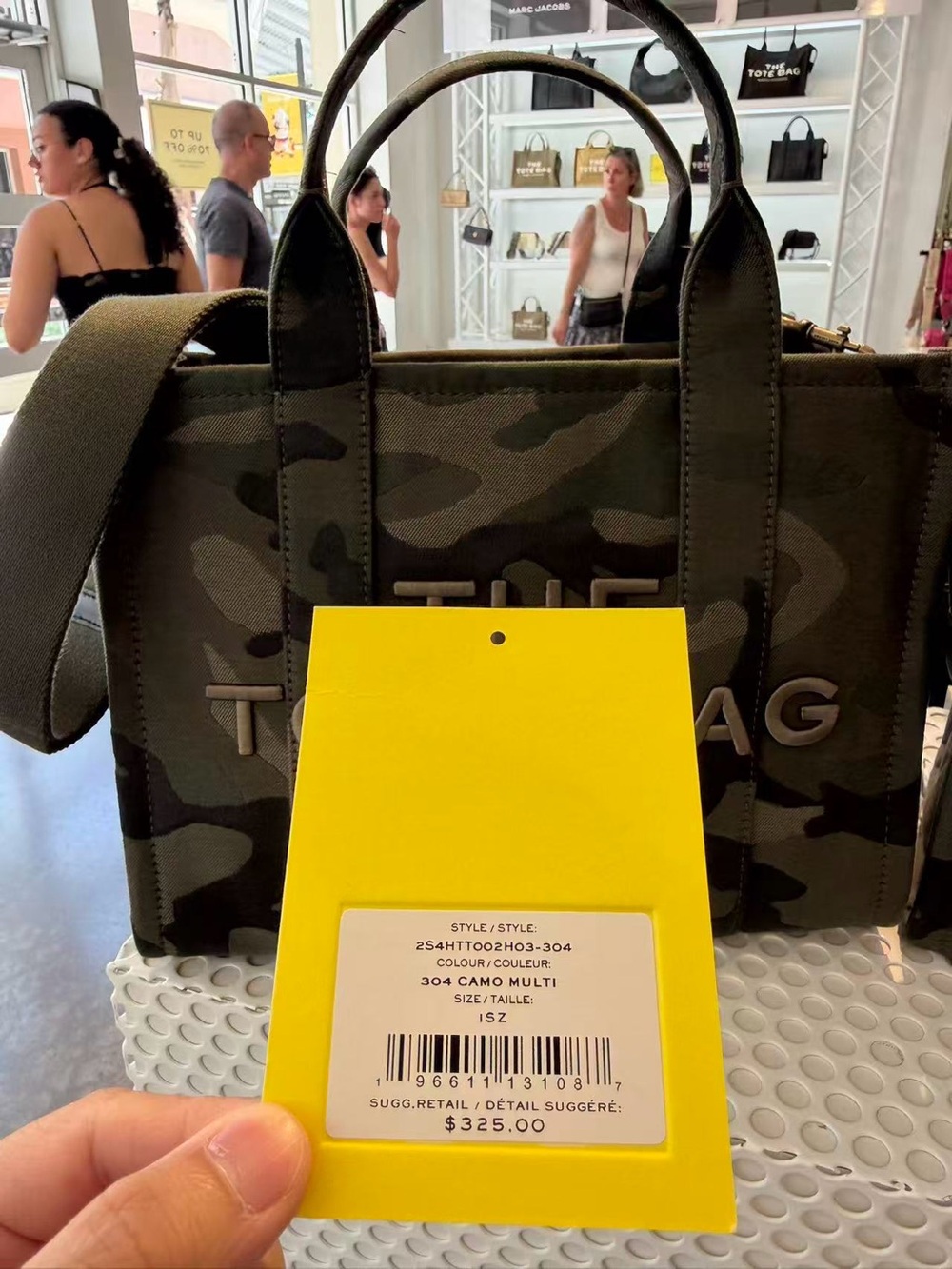 Limited‼️Marc Jacobs The Camo Jacquard Medium Tote Bag 2S4HTT002H03 $325 - Picture 12 of 12